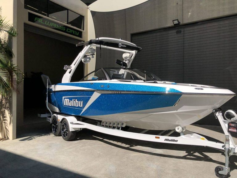 Malibu wake boat with Always Dry marine ceramic coating